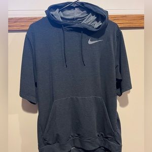 Nike short sleeve workout hoodie